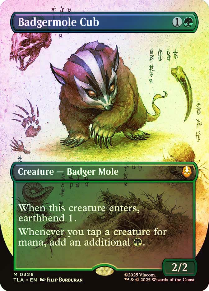 アバター アナグマモグラの仔(Badgermole Cub) 英語版 foil