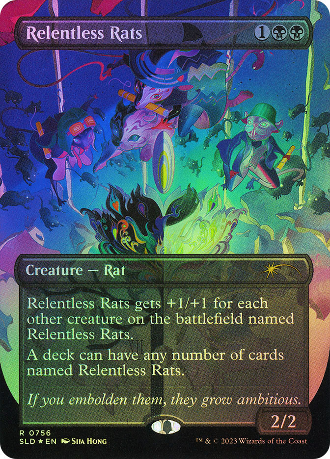 執拗なネズミ Relentless Rats SLD757 psa10 foil 執拗なネズミ