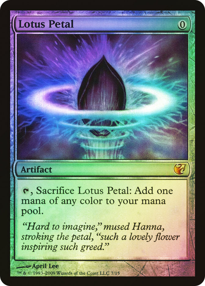 水蓮の花びら Lotus Petal 英語 EN 4枚セット TMP MTG【水蓮の