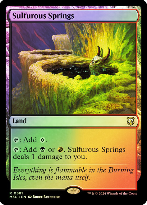 MTG 硫黄泉 foil 7ED Foil】硫黄泉/Sulfurous Springs [7ED] 土地R