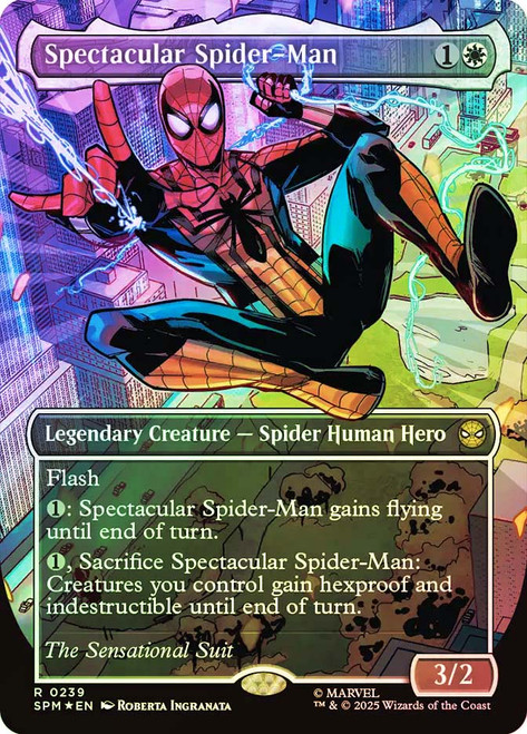 mtg スペクタキュラー・スパイダーマン プレリリース foil