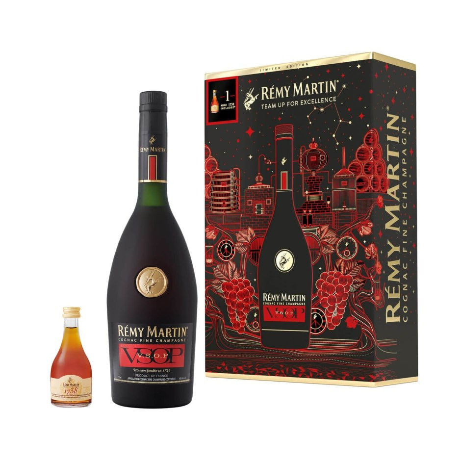 Remy Martin V.S.O.P Cognac with Mini 1738