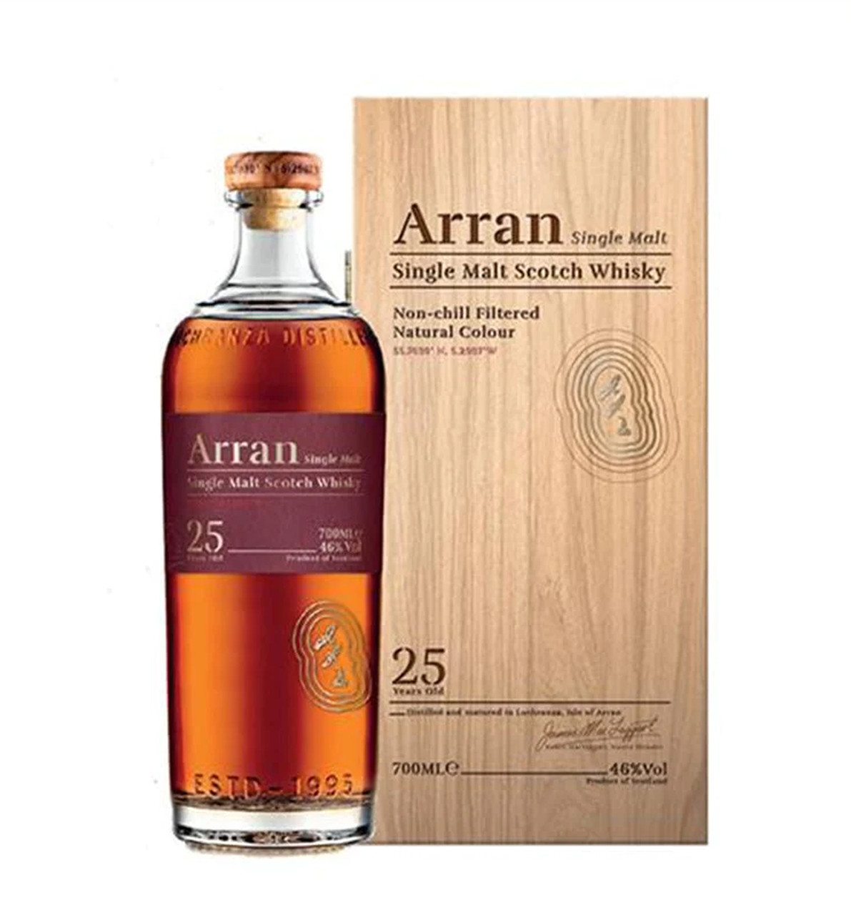 Buy The Arran 25 Year Old Single Malt Scotch Whisky online at