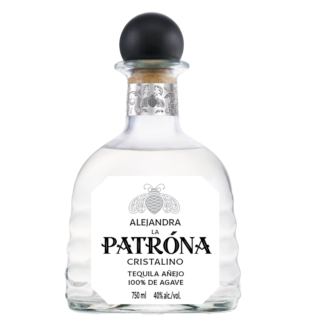 Patron Añejo Cristalino with Custom Label - Old Town Tequila