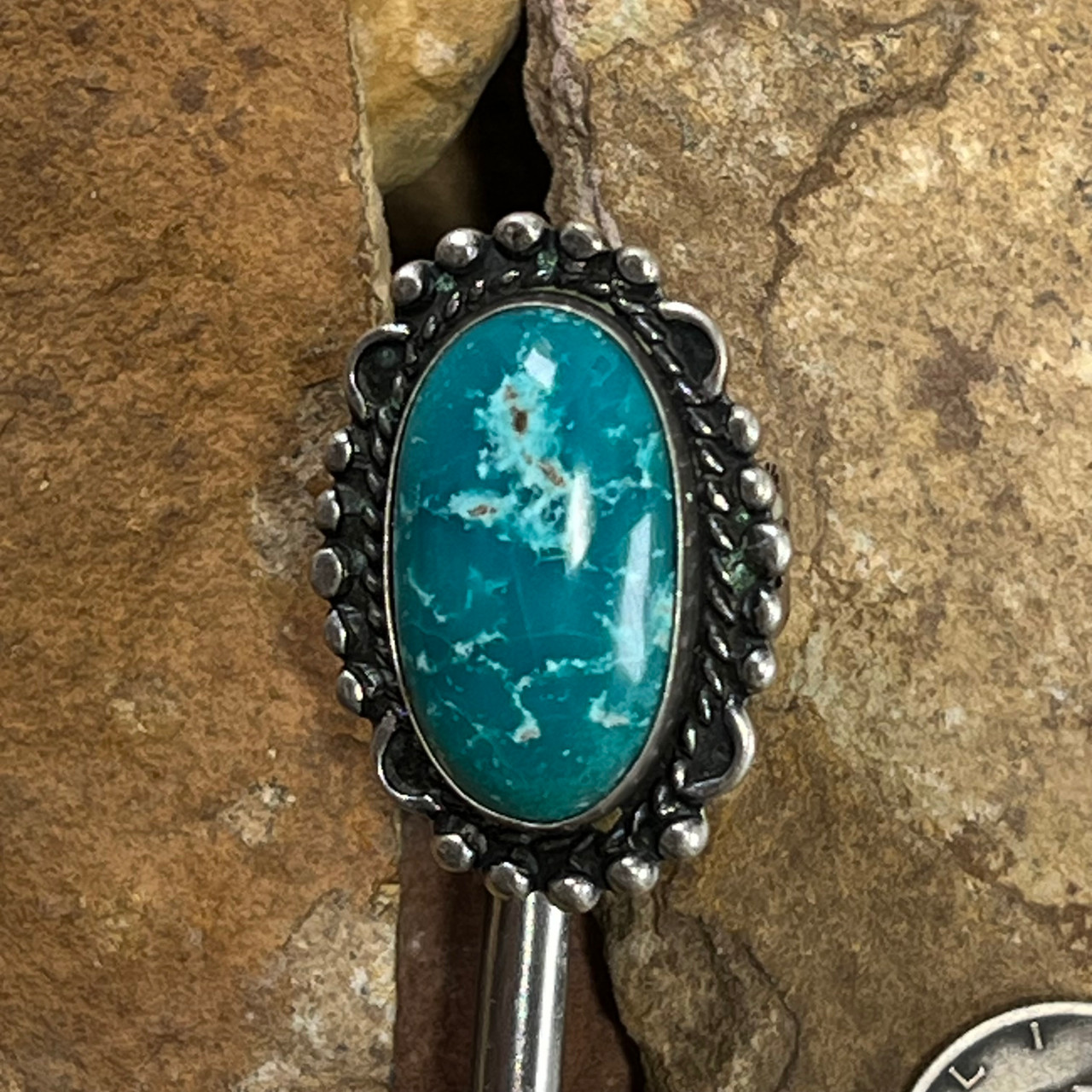 Fred Harvey Style Ladies Ring - Durango Silver Company