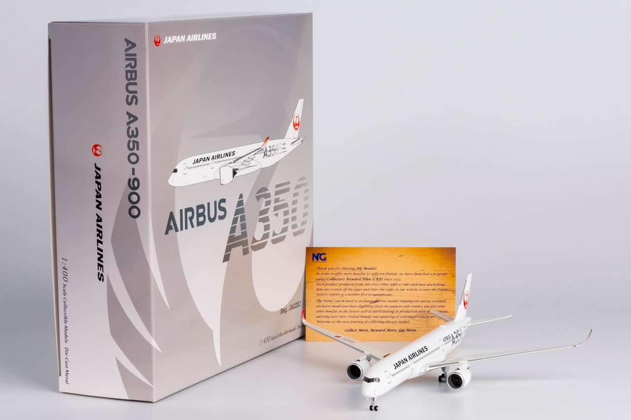 NG Model Japan Airlines (JAL) A350-900 silver 