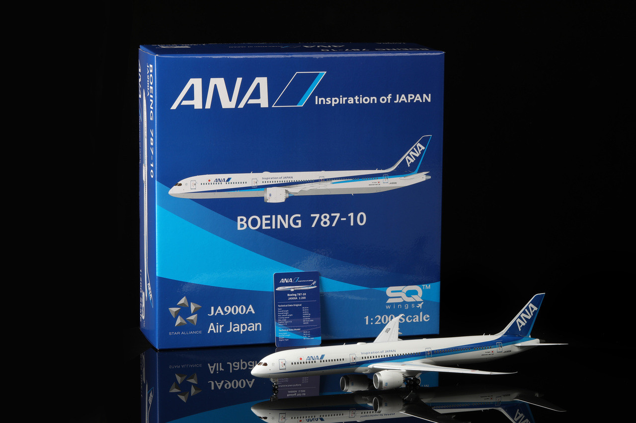 SQ Wings 1:200 ANA 全日空 B787-10 JA900A SQ Wings ANA Boeing 787