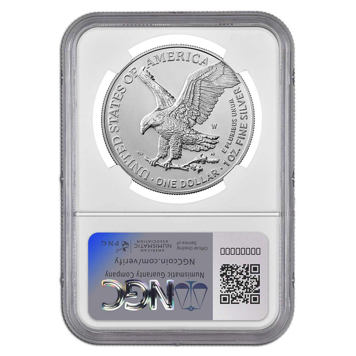 Buy 2021 (2022) Burnished Silver Eagle NGC MS70 (2022 US Mint D.C.