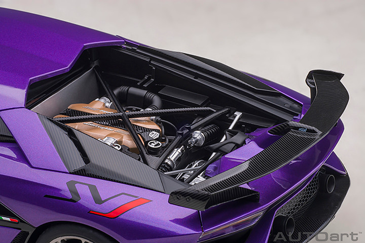 1/18 AUTOart Lamborghini Aventador SVJ (Viola Pasifae Pearl Purple