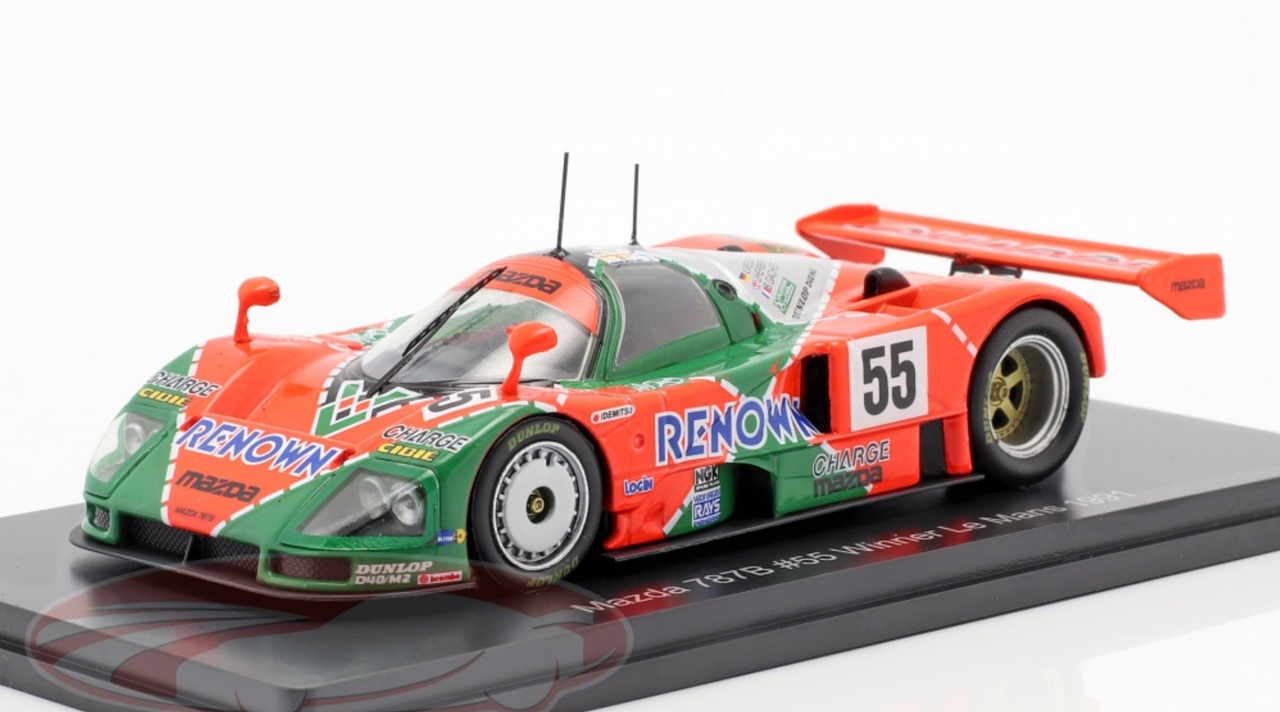 1/43 Spark 1991 Mazda 787B #55 Winner 24h LeMans Mazdaspeed Volker