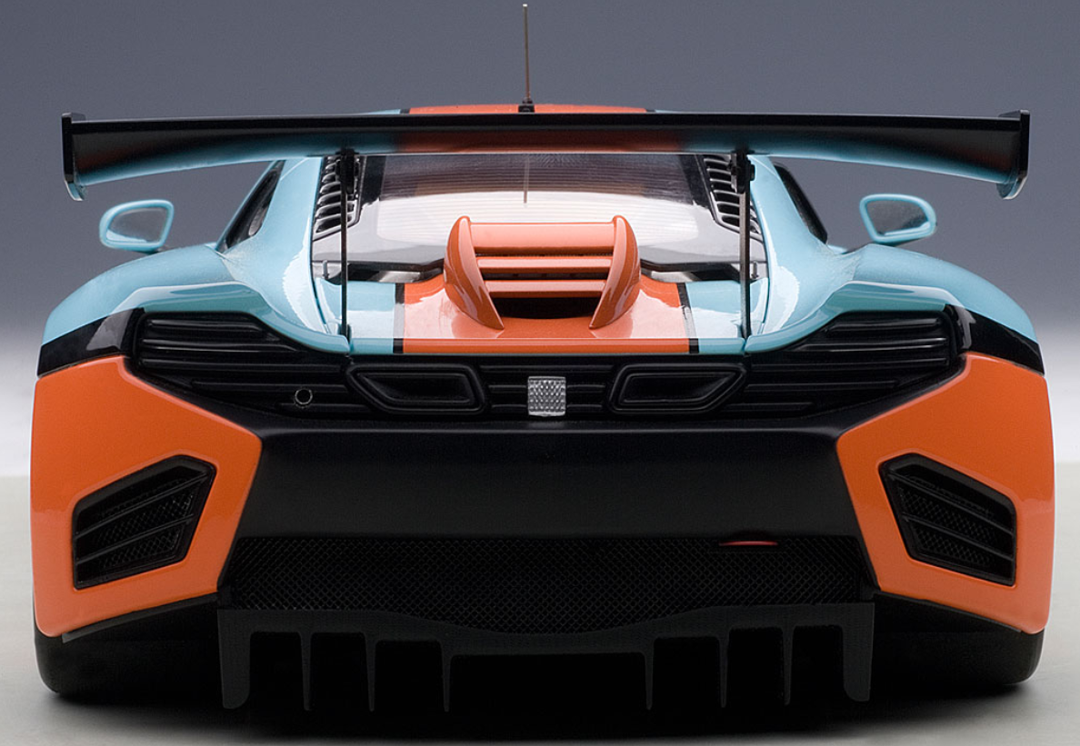1/18 AUTOart MCLAREN 12C GT3 (BLUE/ORANGE PAINT SCHEME) Diecast