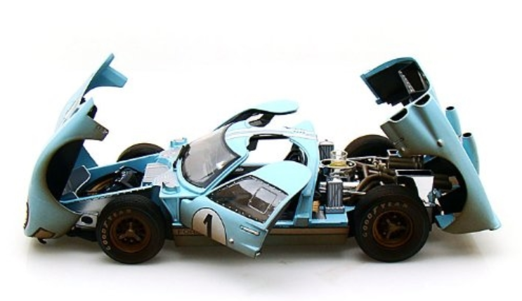 1/18 Shelby Collectibles Ford GT-40 GT40 MK II MKII #1 Dirty