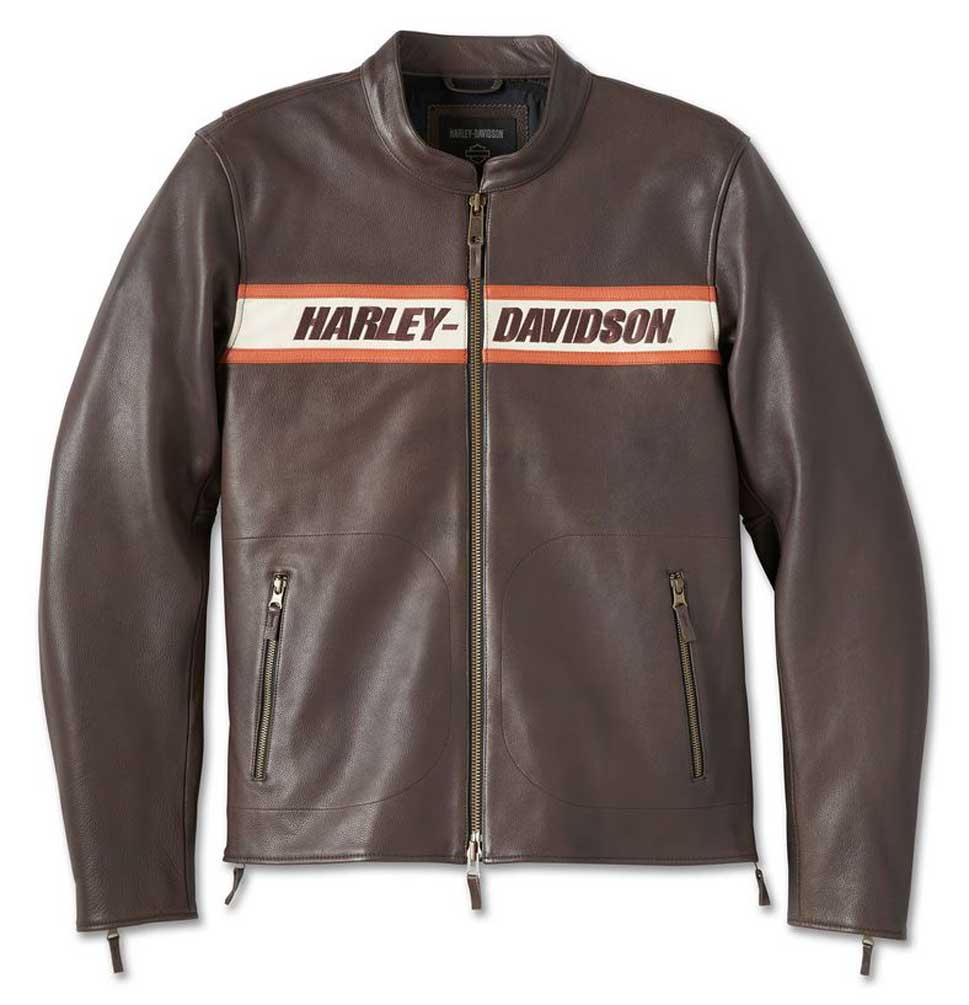 Harley-Davidson® Men's Victory Lane II Leather Jacket - Java Brown