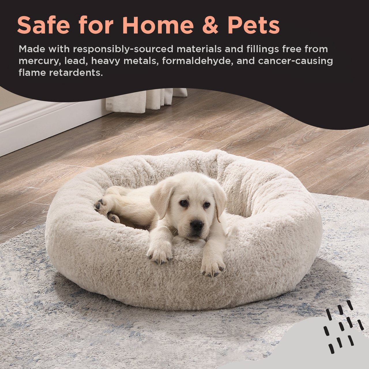 Best Friends by Sheri SnuggleSoft Faux Rabbit Fur Pet Bed