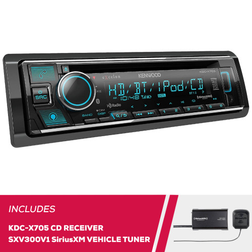 Kenwood Excelon KDC-X705 Single-DIN CD with Bluetooth and Amazon Alexa