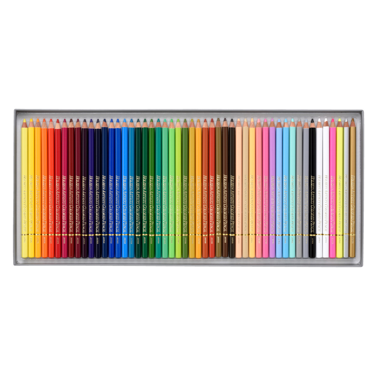 Holbein Artists' Colored Pencil Set of 50 Basic Colors | Marker Supply