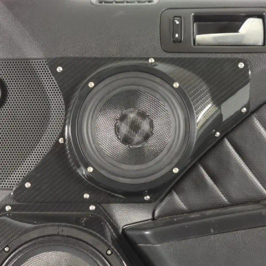 Single 6.5″ Speaker Pods for the Front Door of a 10-14 Ford Mustang