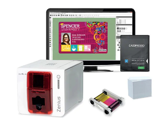 Evolis GO PACK Zenius Single-Sided ID System | ZN1U-GP1