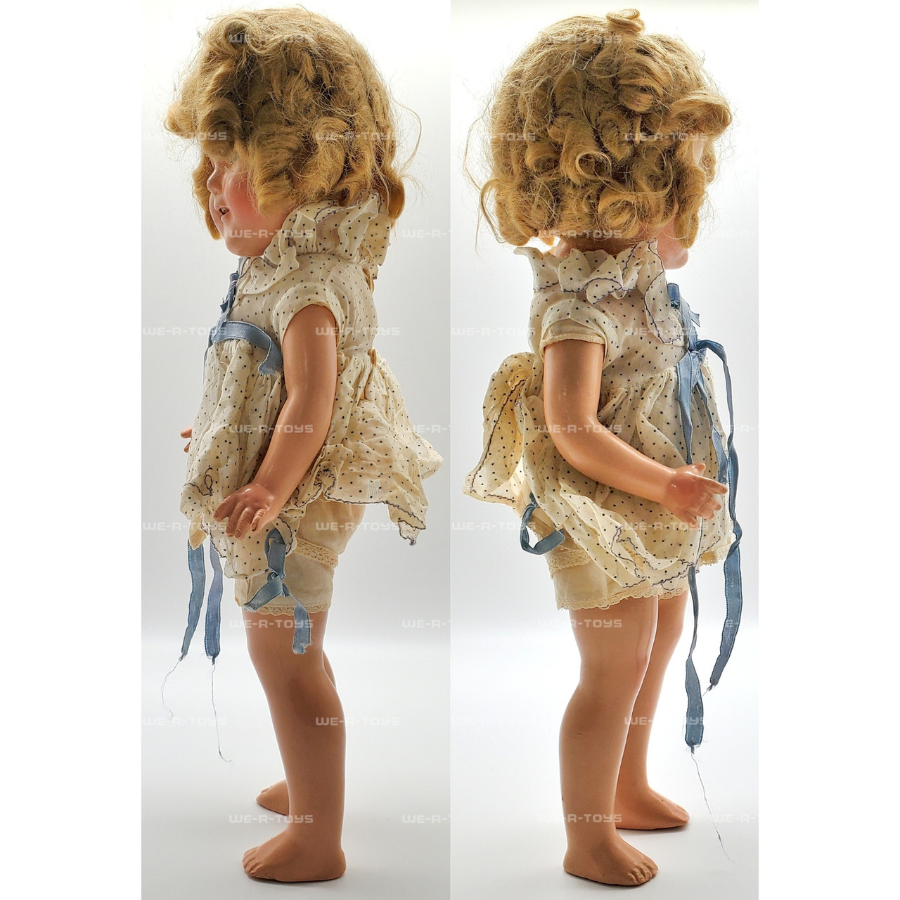 ビンテージ、シャーリー・テンプル人形 ポルカドットのドレス IDEAL