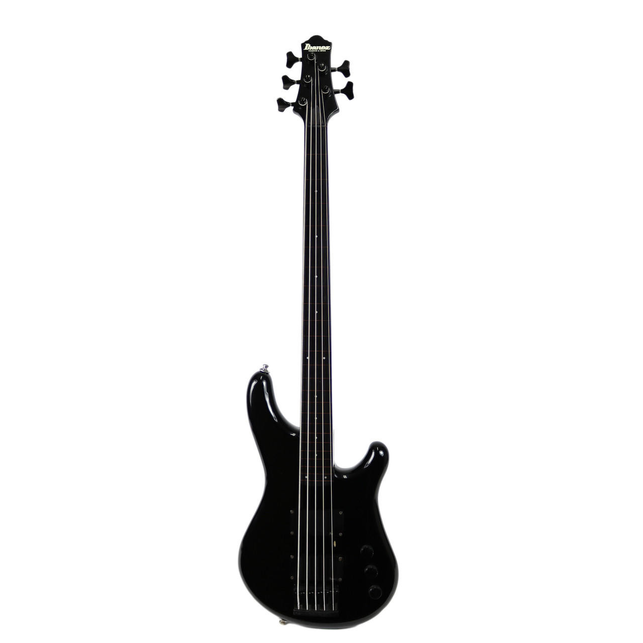 Vintage 1985 Ibanez Roadstar II RB850 5-String Fretless Bass Black