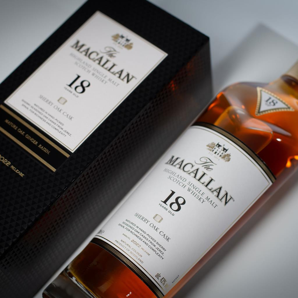 The Macallan 18 Year Old Sherry Oak (2022 Release) 70cl Whisky