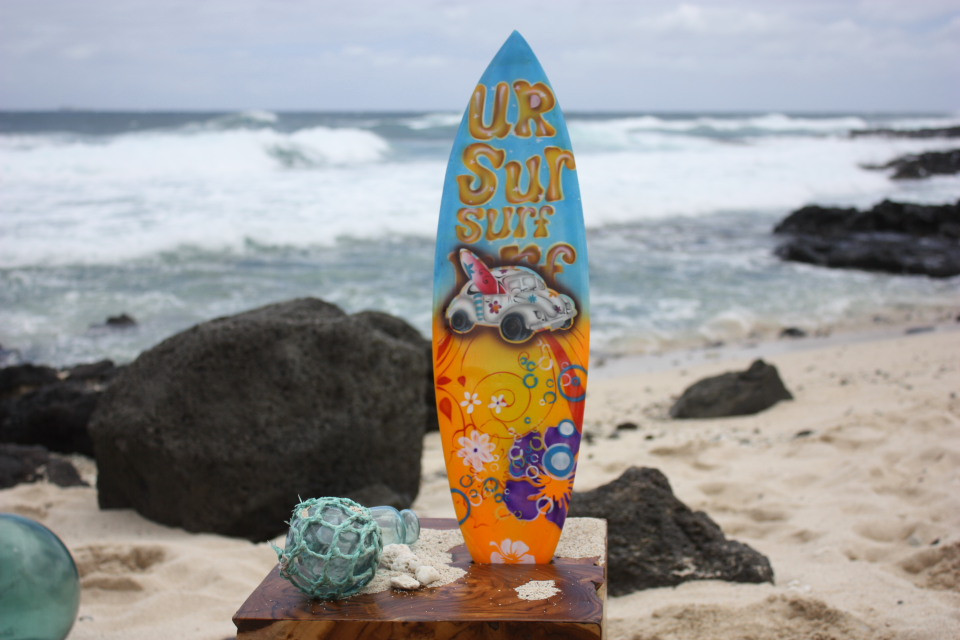 Surfboard w/ VW Bug 70's Style 20