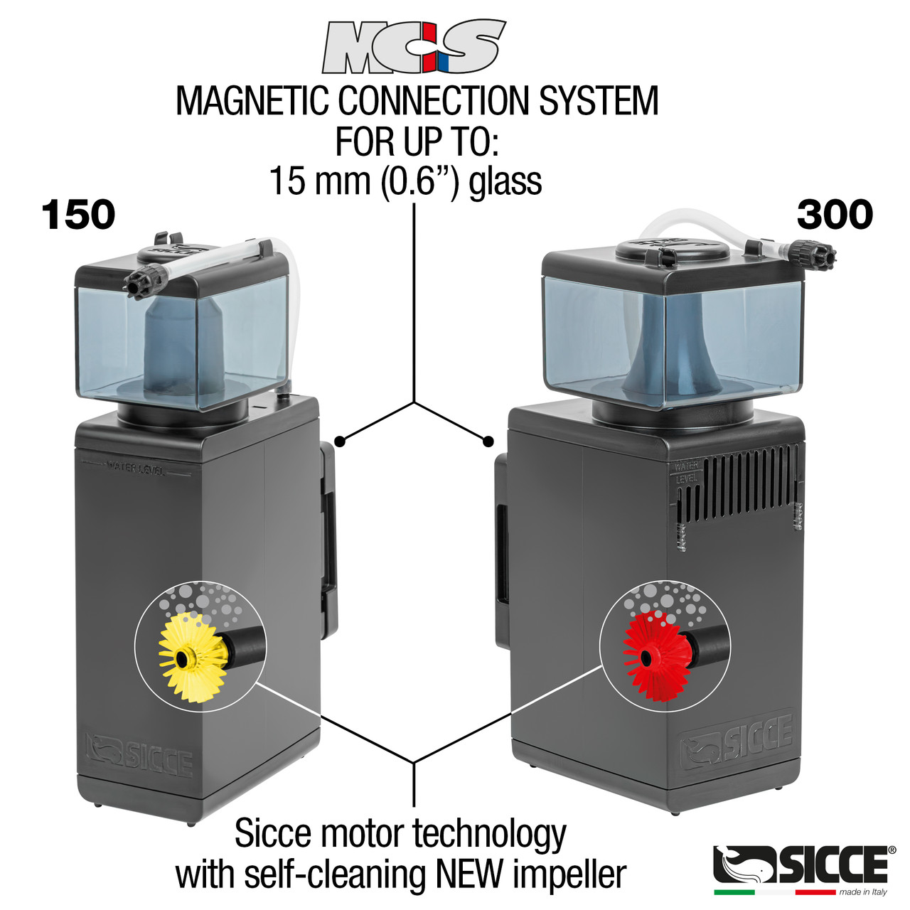 Shark Protein Skimmer 300 (Up to 80 Gallons) - Sicce