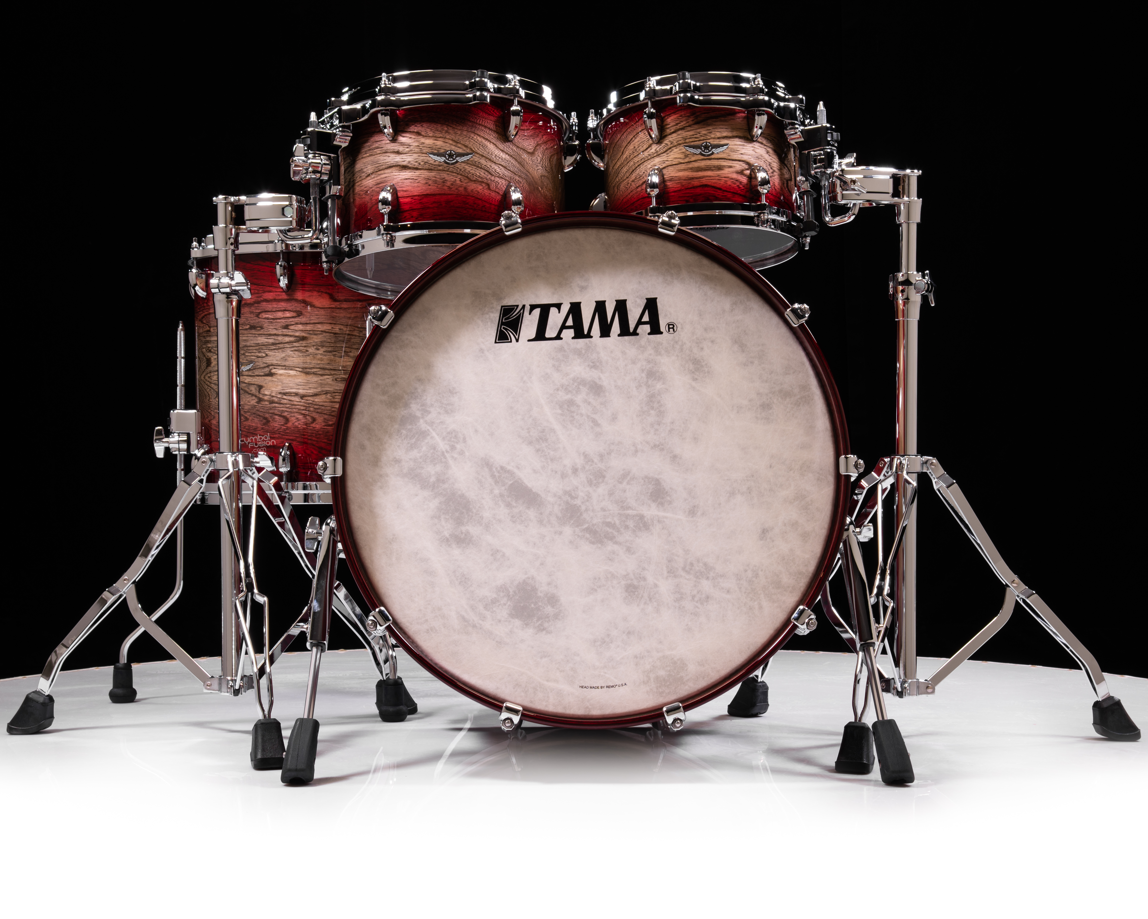 Tama Star Walnut 4pc Shell Pack - Garnet Japanese Sen Burst