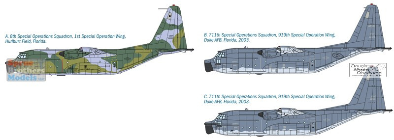 ITA1369 1:72 Italeri MC-130E Hercules Combat Talon I - Sprue