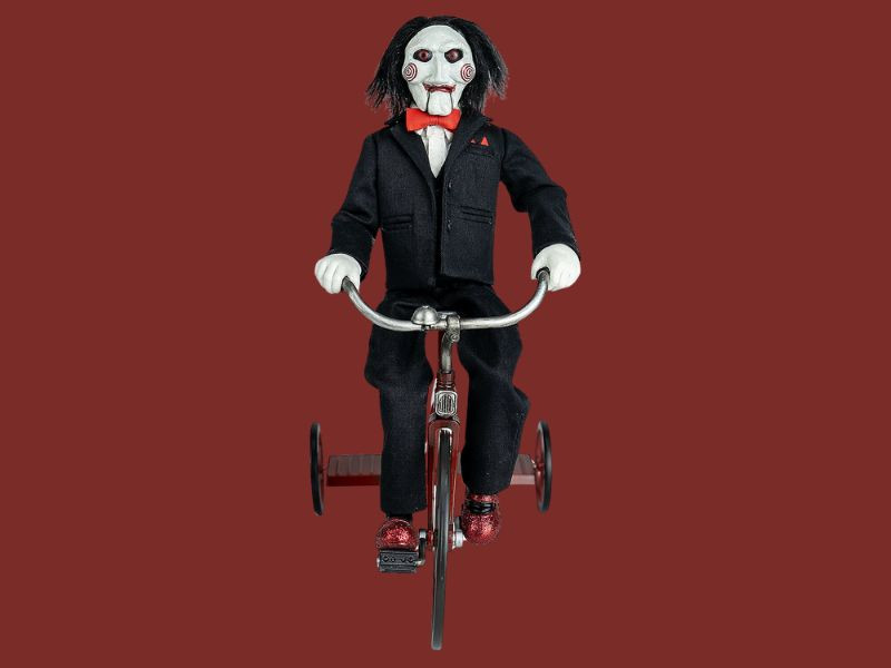 Billy人形 赤いチェック柄 Saw Billy with Tricycle 1/6 Scale Figure Set