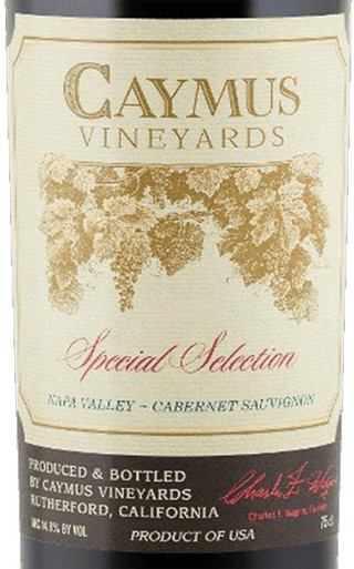Caymus Cabernet Sauvignon Napa Valley Special Selection 2018