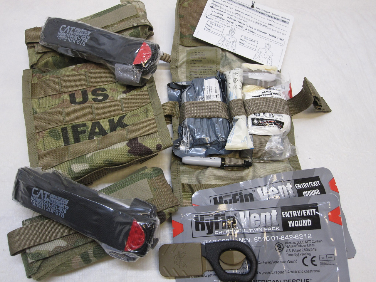 ARMY OCP SCORPION IMPROVED SOLDIERS FIRST AID KIT IFAK II w