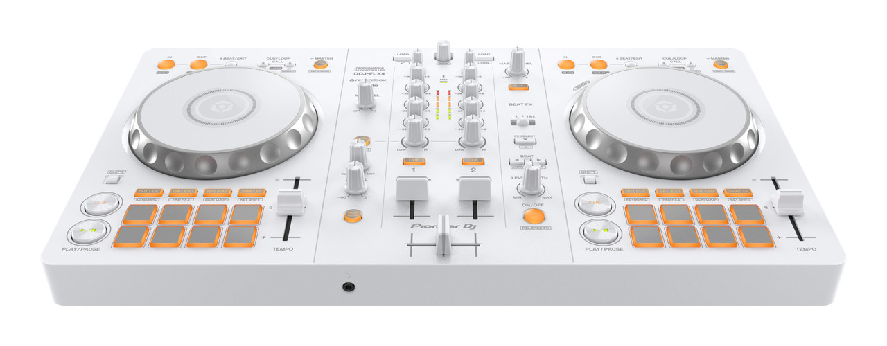 Pioneer DJ DDJ-FLX4-W 2-Channel DJ Controller For Rekordbox and