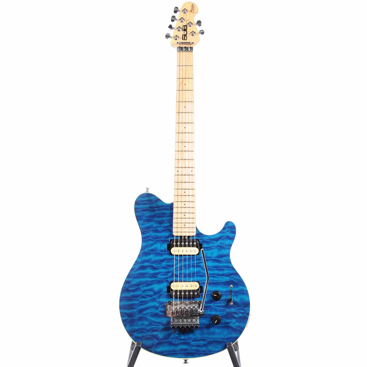 Sterling by Music Man AX4 Sub Series Transparent Blue USED - The