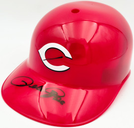 Pete Rose Autographed Cincinnati Reds Batting Helmet PR Holo Stock