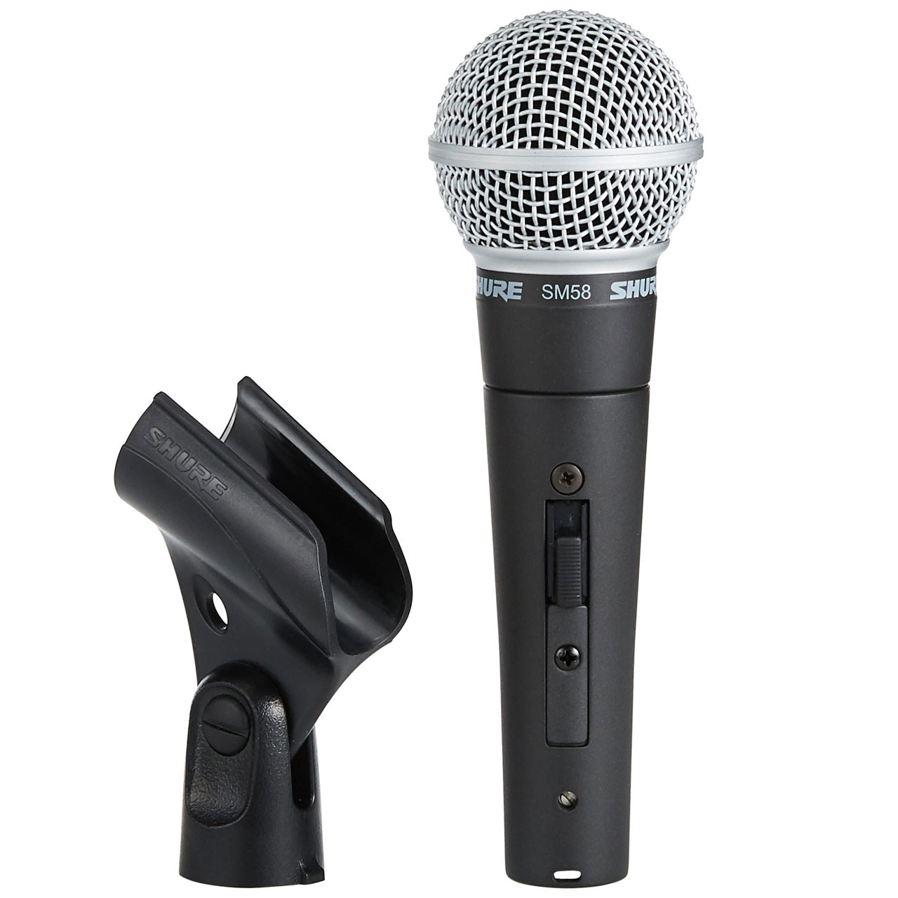 Shure SM58-LC Vocal Dynamic Microphone with Stand Adapter - Monkey