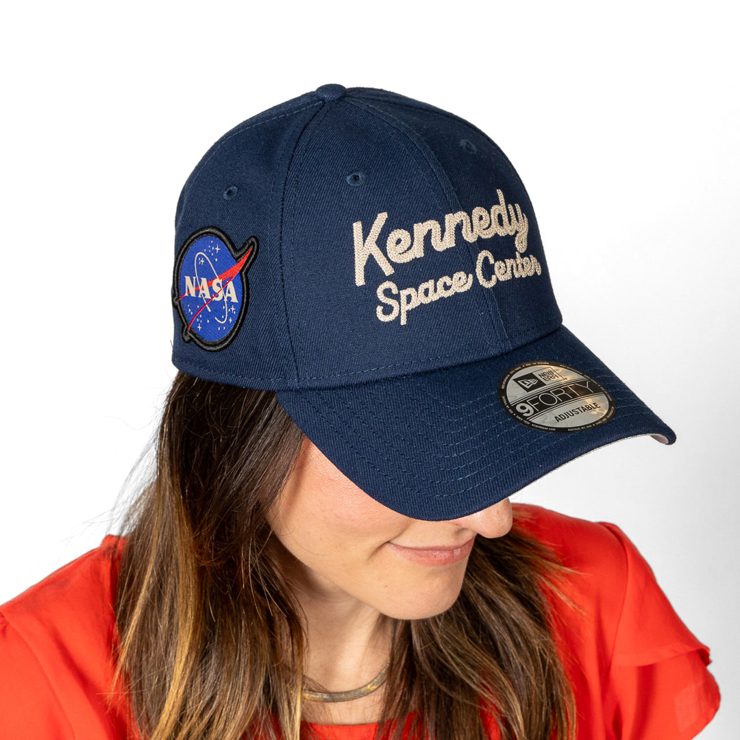 New Era Kennedy Space Center Chain Stitch Hat Oceanside Blue