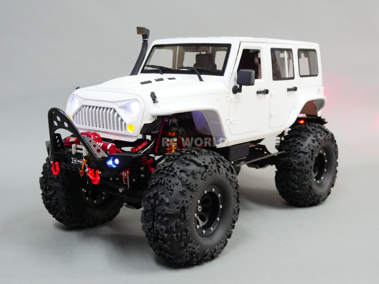 Custom Built 1/10 RC Jeep Wrangler Rubicon V8 Rock Crawler 8.4V *RTR*