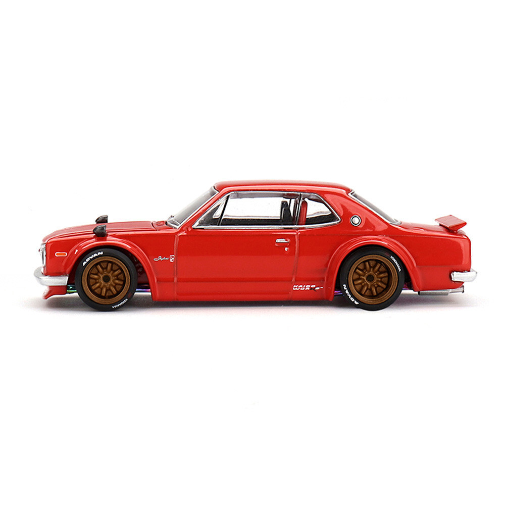 Mini GT KAIDO 1/64 NISSAN SKYLINE 2000 GTR KPGC10 Die Cast Model -RED-