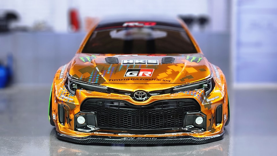 ReveD GR COROLLA 塗装済ボディ Reve D 1/10 RC Car BODY TOYOTA