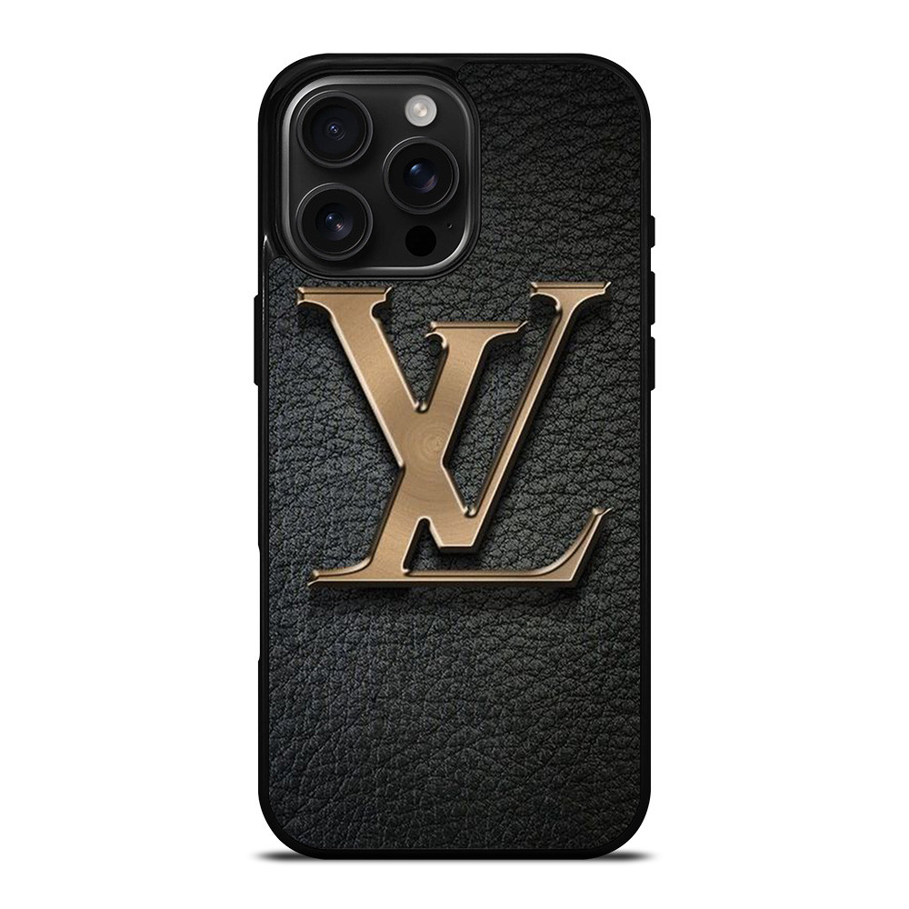 LOUIS VUITTON GOLD LEATHER iPhone 16 Pro Max Case Cover