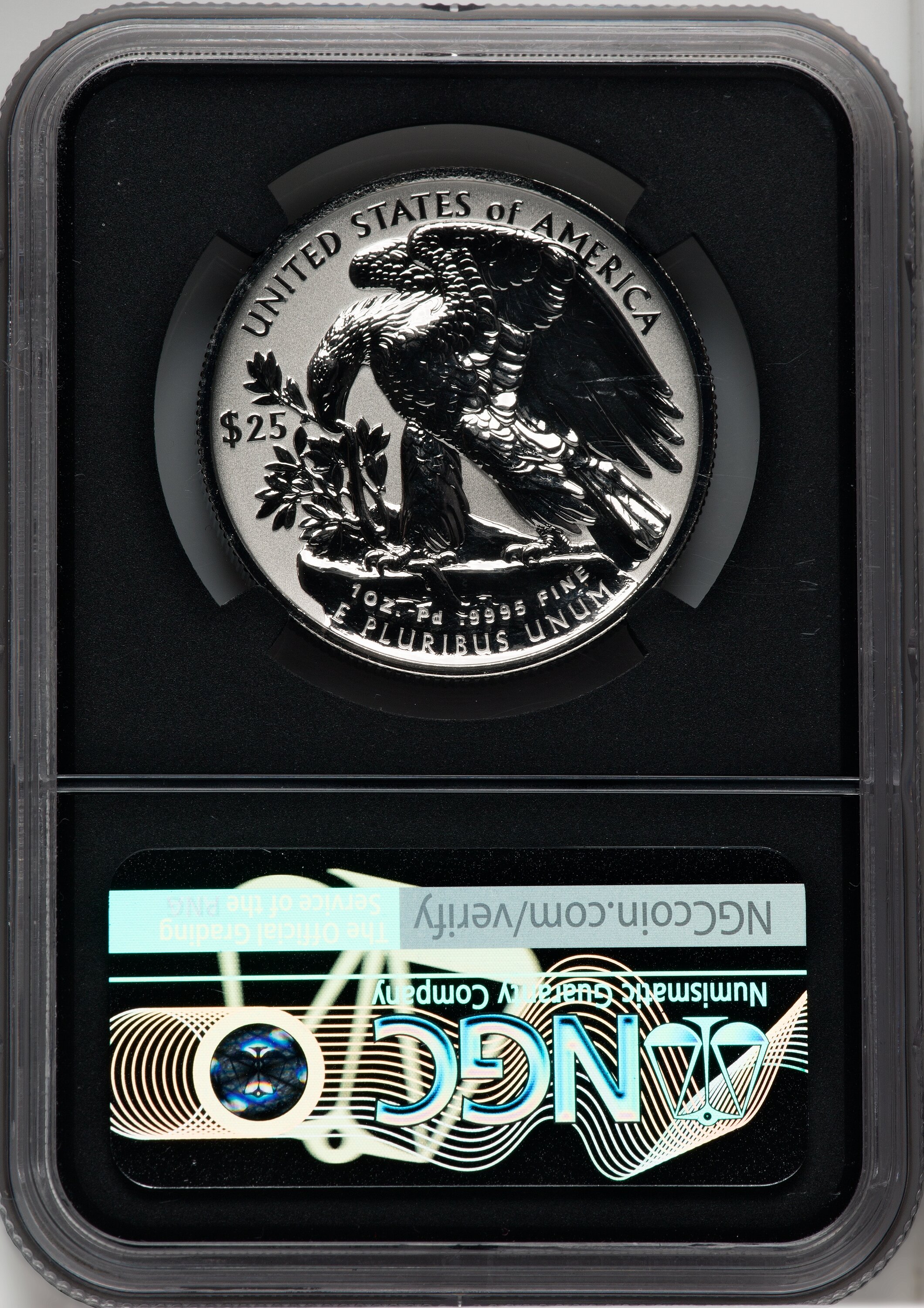 2022-W $25 Palladium Eagle Reverse Proof First Day of Issue NGC