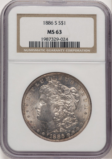 1886-S Morgan Dollar NGC MS63 - LCR Coin