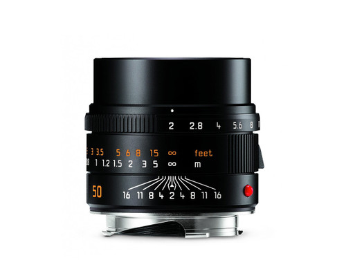 Leica Summicron-M 50mm f/2 M-Mount Lens in Black