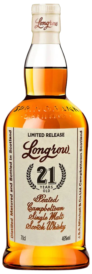 Longrow 21 Year Rum Cask Finish Single Malt Scotch, Campbeltown