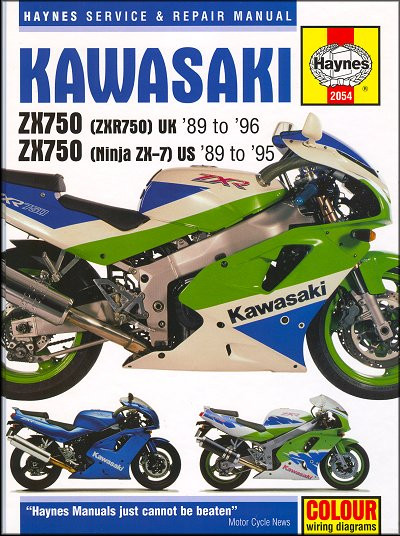 Kawasaki Ninja ZX7, ZX750, ZXR750 Repair Manual 1989-1996 | Haynes
