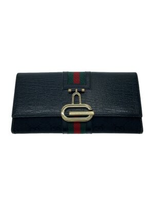 GUCCI / 長財布_ハートプレート_GGキャンバス/キャンバス/BLK/総柄