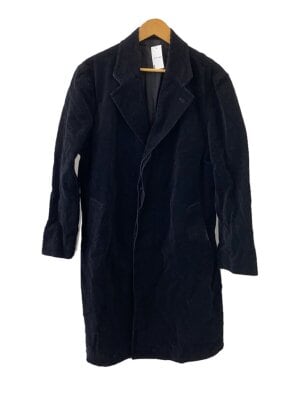 新品 ブラック コムデギャルソン チェスターコート XS 異素材 黒 COMME