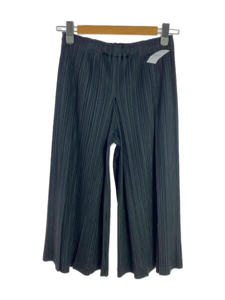 イッセイミヤケPLEATS PLEASE ブラック ガウチョパンツサイズ3