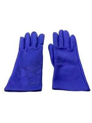 HERMES / ニットグローブ/カシミヤ100％/グレー HERMES(エルメス